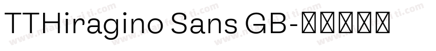 TTHiragino Sans GB字体转换